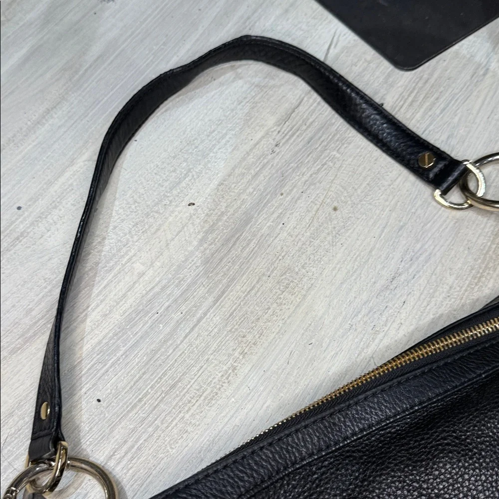Michael Kors Black Pebbled Leather Hobo Bag